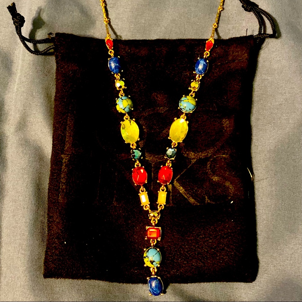 Logo by Lori Goldstein Jewelry | Multicolor Crystal Y Necklace